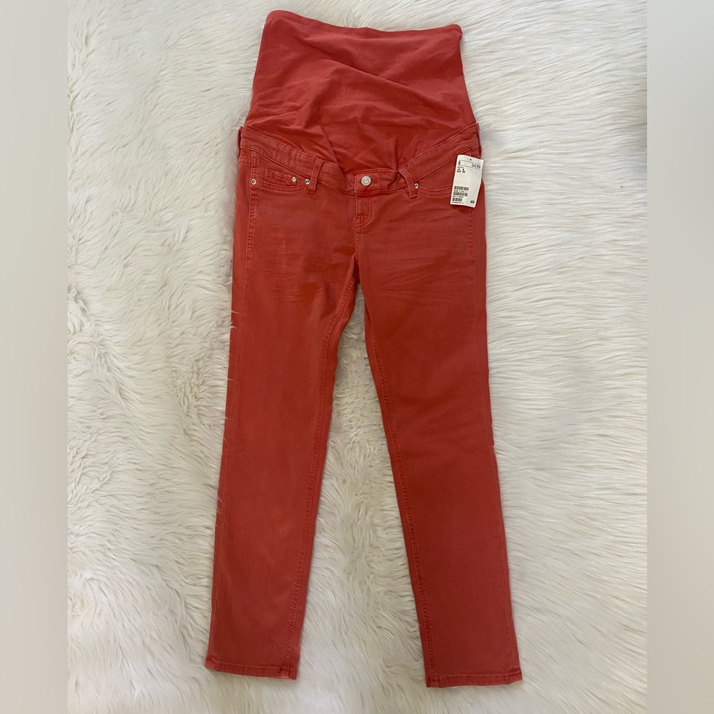 NEW wTag-H&M Light Red Maternity Jeans 8